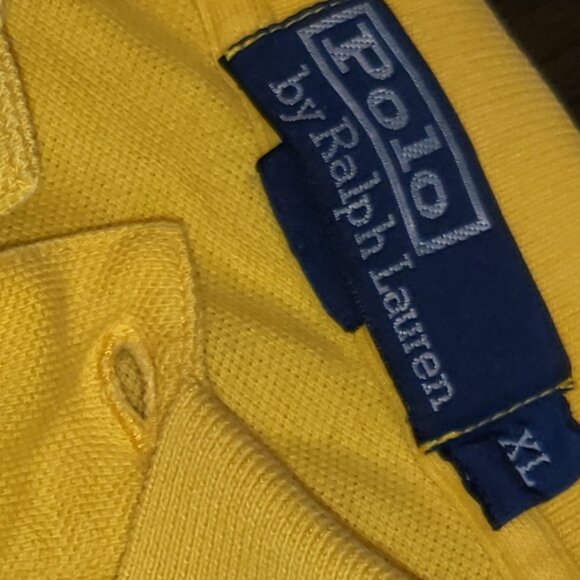 Polo Ralph Lauren Gold Polo Shirt Mens XL Purple Embroidered Logo - Picture 3 of 15